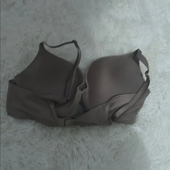 Lace Floral Underwire Bra - Brown - Picture 2 of 3